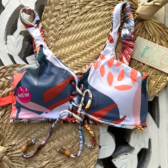 🌸🌴 MAAJI 🌴🌸 TROPICAL REVERSIBLE BIKINI TOP - Picture 11 of 13